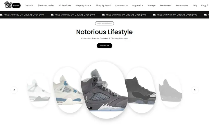 Website of Notorious Lifestyle
