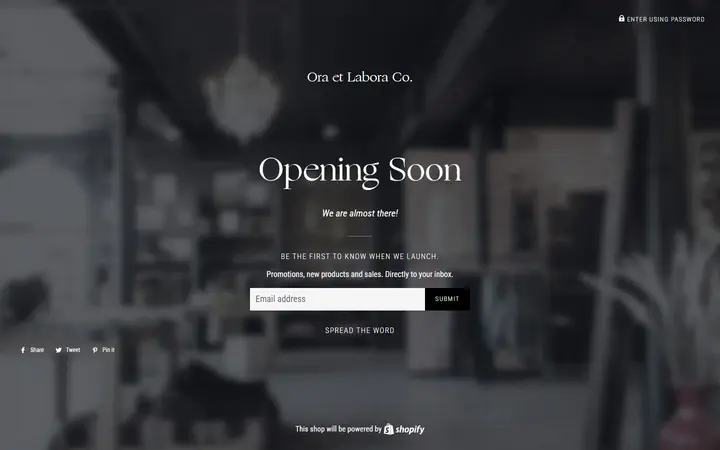 Website of OETLCO at Modern Nomad. RiNo Art District