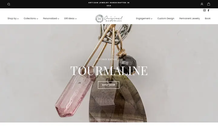 Website of Original Hardware Handcrafted Jewelry
