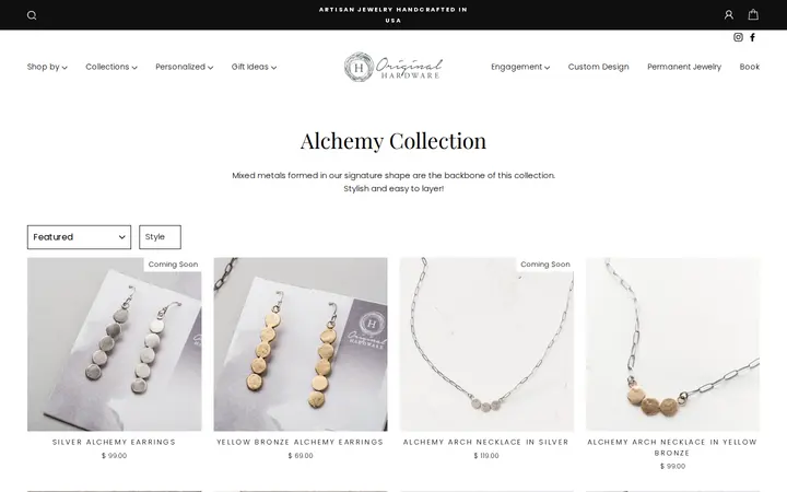 /collections/alchemy-collection — Original Hardware Handcrafted Jewelry