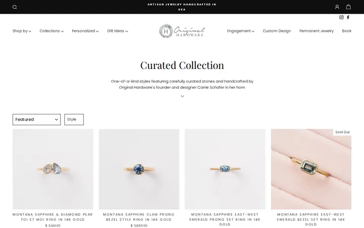 /collections/curated-collection — Original Hardware Handcrafted Jewelry