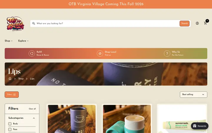 /collections/lips — Off the Bottle Refill Shop