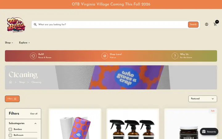 /collections/cleaning — Off the Bottle Refill Shop