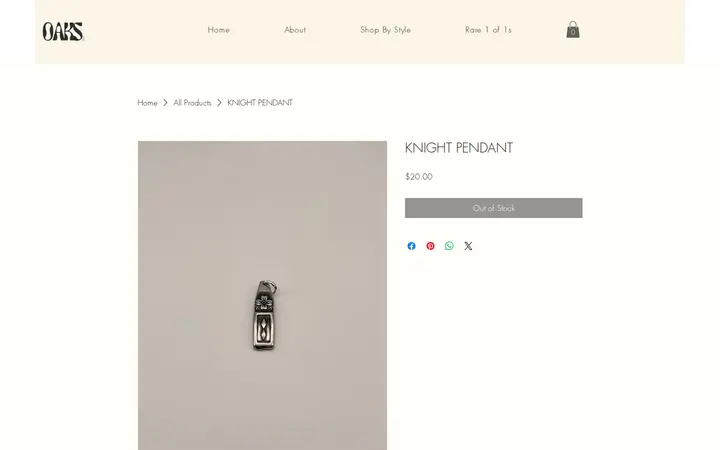 /product-page/knight-pendant — OAKS