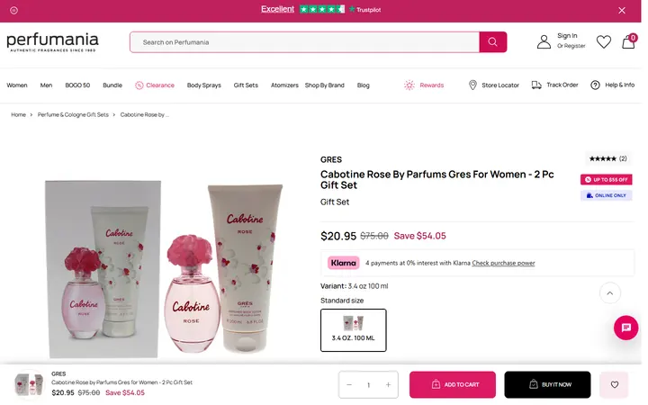 /collections/fragrance-gift-sets/products/cabotine-rose-by-parfums-gres-for-women-2-pc-gift-set — Perfumania