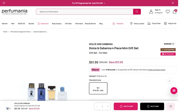 /collections/fragrance-gift-sets/products/dolce-gabanna-4-piece-mini-gift-set — Perfumania