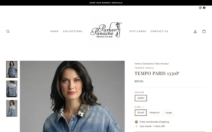 /collections/new-arrivals-1/products/tempo-paris-1330p — Parker Panache