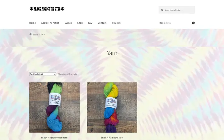 /index.php/product-category/yarn-2 — The Peace Place: Peace Addict Tie Dyes