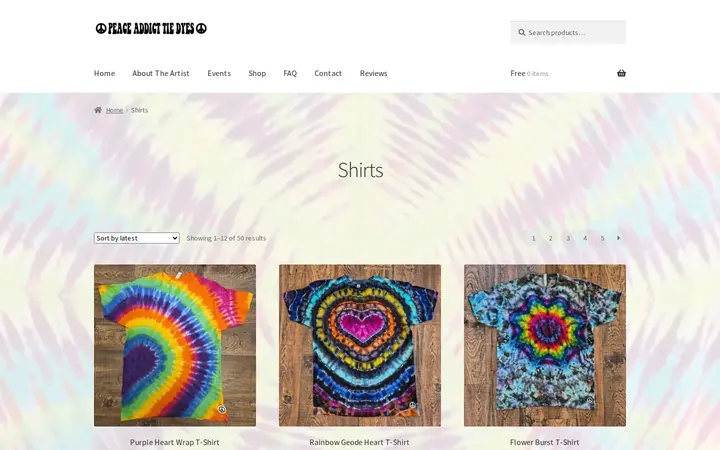 /index.php/product-category/shirts — The Peace Place: Peace Addict Tie Dyes