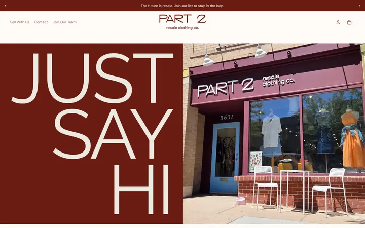 /pages/contact — Part 2 Resale Clothing Co.
