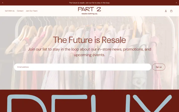 /pages/join-our-list — Part 2 Resale Clothing Co.
