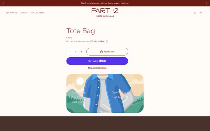/products/tote-bag — Part 2 Resale Clothing Co.