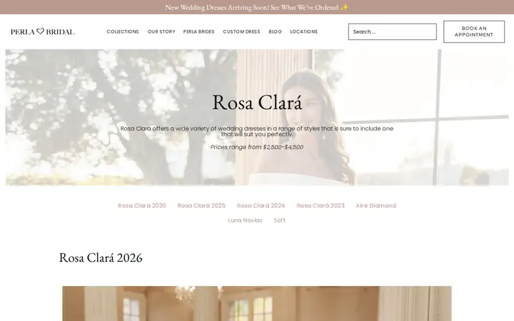 /collections/rosa-clara — Perla Bridal