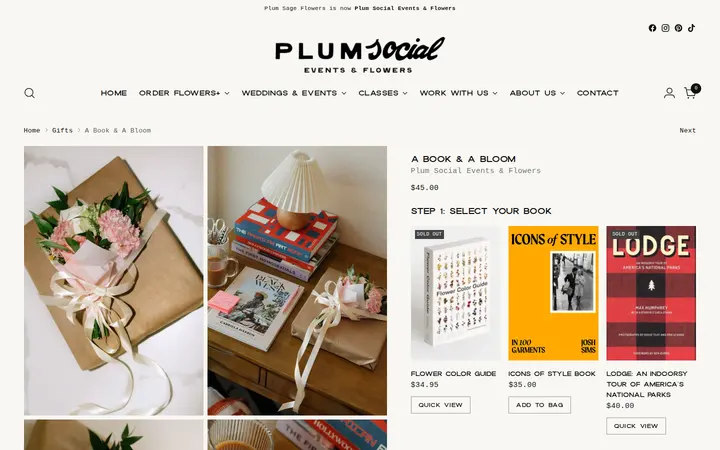 /collections/gifts-add-ons/products/a-book-a-bloom — Plum Social Events & Flowers