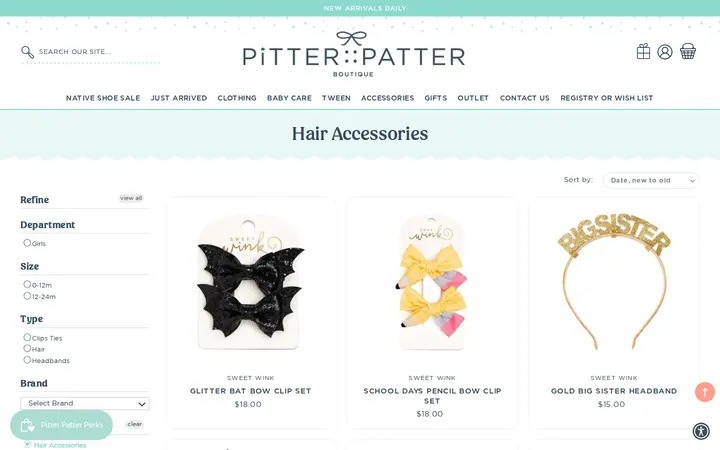 /collections/hair-accessories — Pitter Patter
