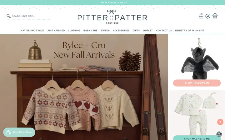 Website of Pitter Patter