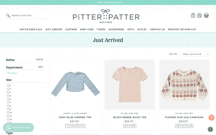 /collections/new-arrivals-1/tweens — Pitter Patter