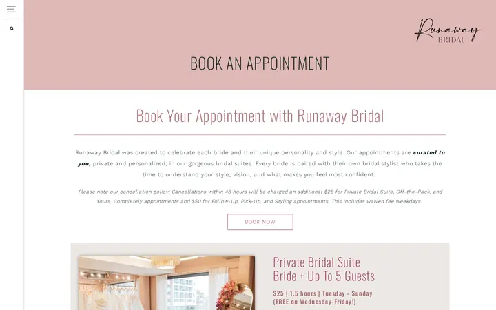 /book-an-appointment — Runaway Bridal | Denver Bridal Studio
