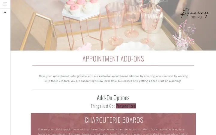 /services/appointment-add-ons — Runaway Bridal | Denver Bridal Studio