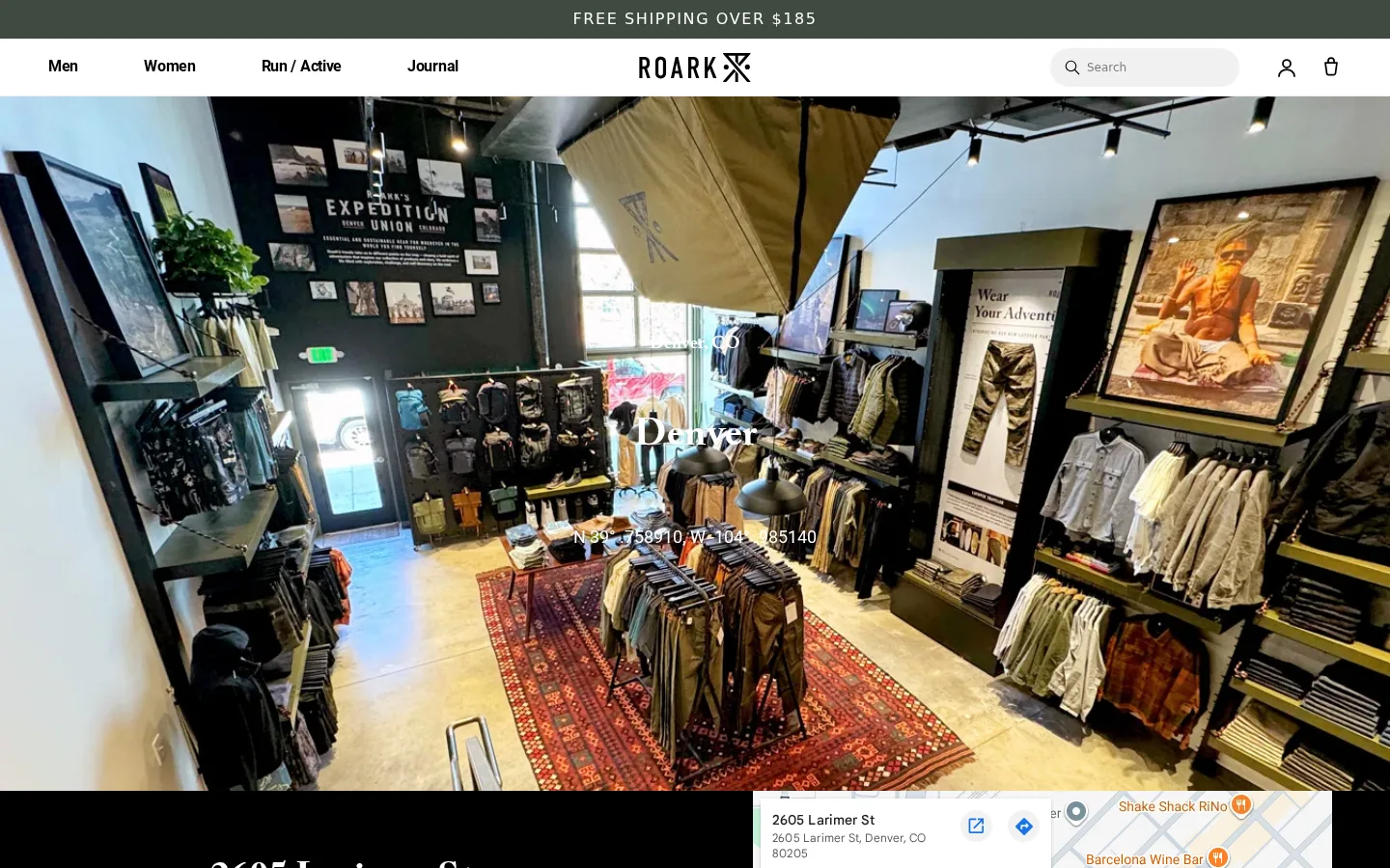 Captured website of Roark