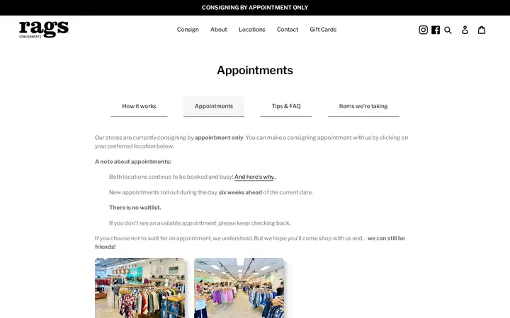 /pages/appointments — Rags Consignments - Cherry Creek