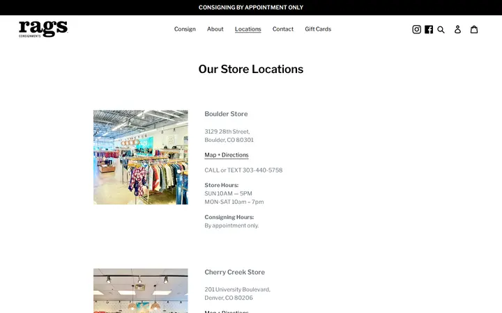 /pages/locations — Rags Consignments - Cherry Creek
