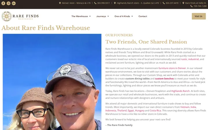 /about — Rare Finds Warehouse
