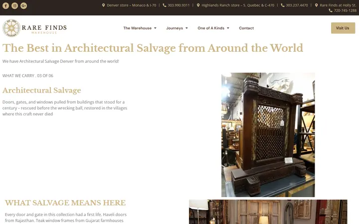 /about-our-architectural-salvage — Rare Finds Warehouse