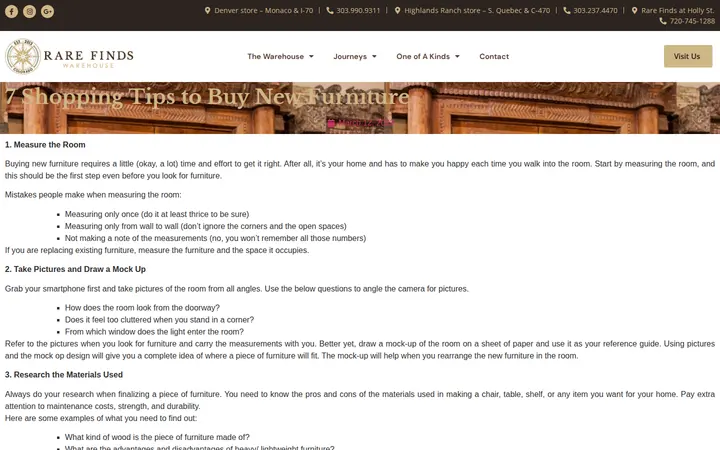 /7-shopping-tips-to-buy-new-furniture — Rare Finds Warehouse