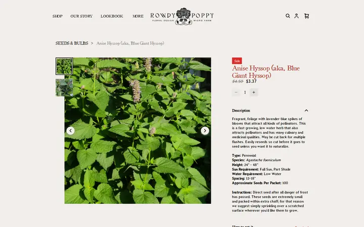 /product/anise-hyssop-aka-blue-giant-hyssop-/7 — Rowdy Poppy