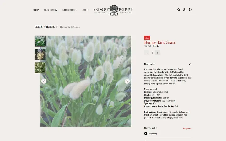 /product/bunny-tails-grass/10 — Rowdy Poppy