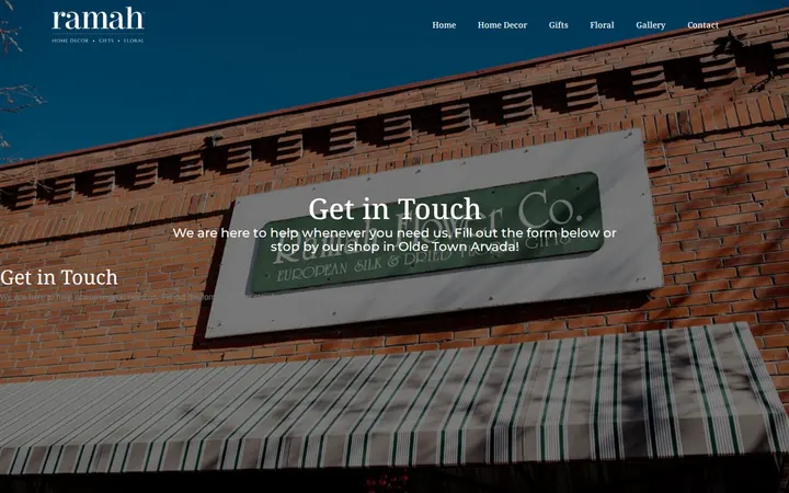 /contact — Ramah Home