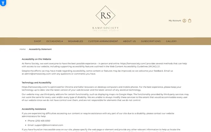 /accessibility-statement — Ramo Society