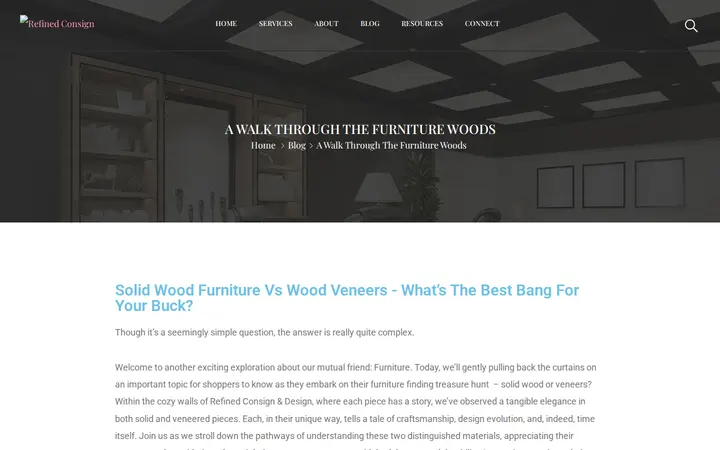 /a-walk-through-the-furniture-woods — Refined Consign & Design