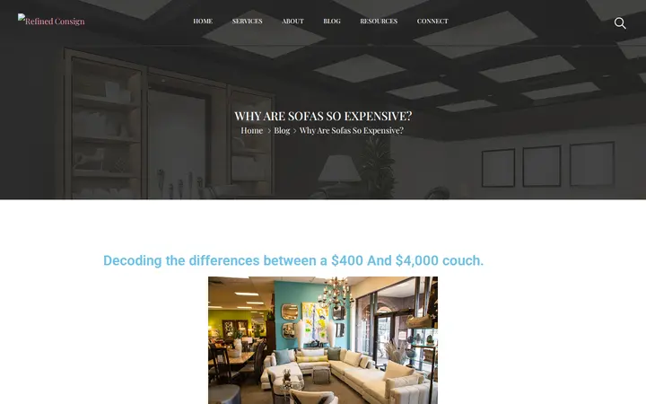 /why-are-sofas-so-expensive — Refined Consign & Design