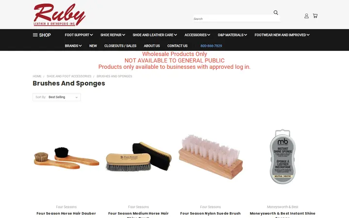 /shoe-accessories/brushes-and-sponges — Ruby Leather