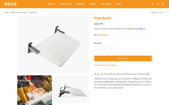 /collections/rovr-top-accessories/products/prep-board — ROVR Products