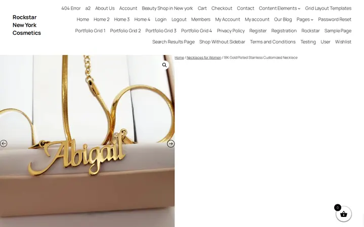 /product/18k-gold-plated-customized-necklace-stainless — Rockstar New York Cosmetics