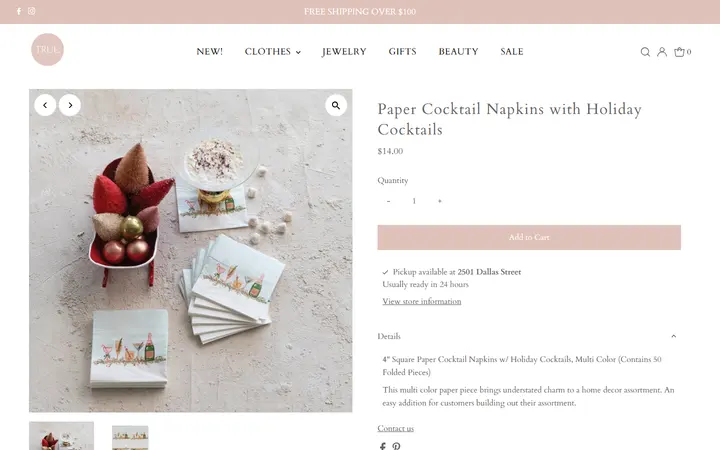 /collections/new-arrivals/products/paper-cocktail-napkins-with-holiday-cocktails — true. boutique