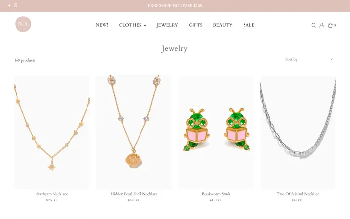 /collections/jewelry — true. boutique