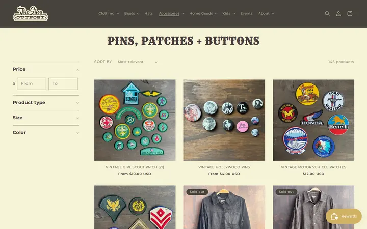 /collections/pins-patches-buttons — The Shop Outpost
