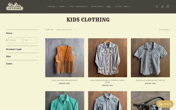 /collections/kids-clothing — The Shop Outpost