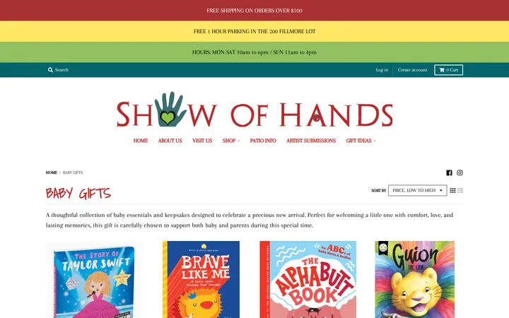/collections/baby-gifts — Show of Hands