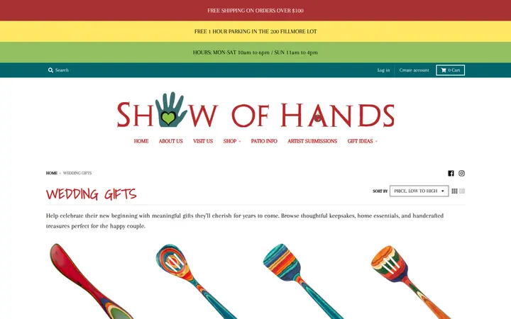 /collections/wedding-gifts — Show of Hands
