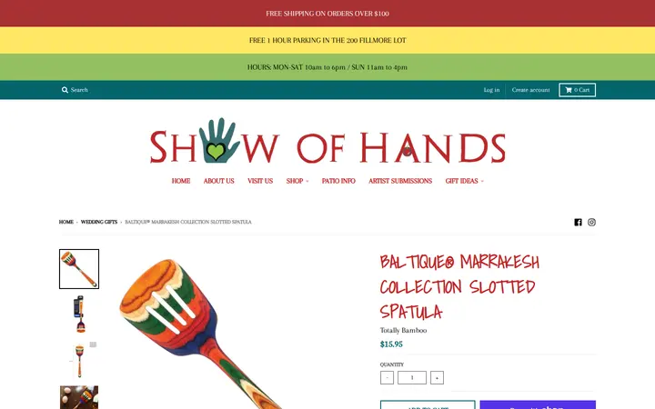 /collections/wedding-gifts/products/baltique%C2%AE-marrakesh-collection-slotted-spatula — Show of Hands