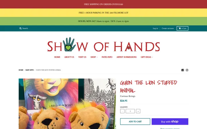 /collections/baby-gifts/products/guion-the-lion-hardcover-story-book-1 — Show of Hands