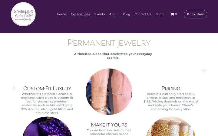 /permanent-jewelry — Sparkling Alchemy