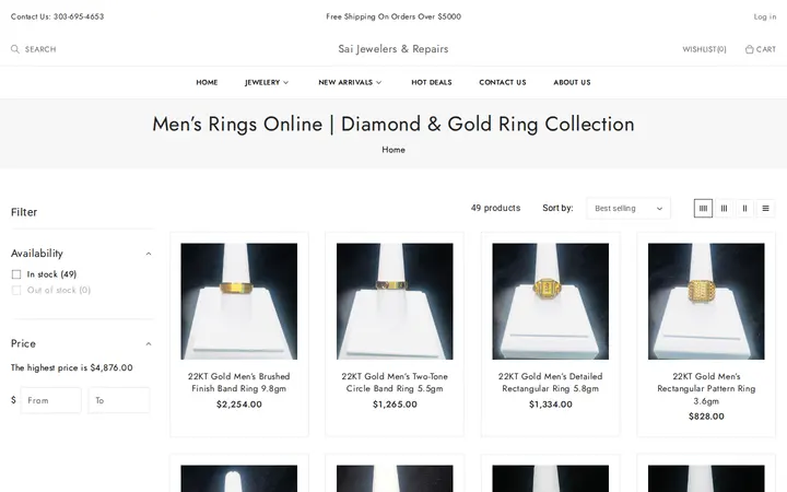 /collections/mens-rings — Sai Jewelers & Repair