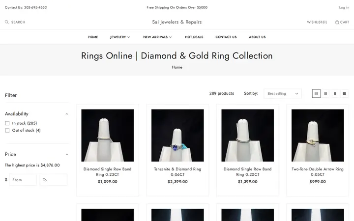 /collections/rings — Sai Jewelers & Repair