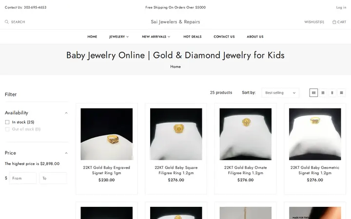 /collections/baby-jewelry — Sai Jewelers & Repair